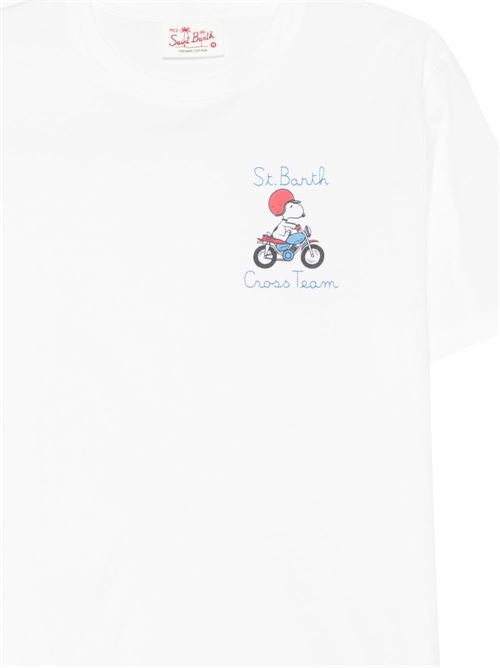 T-shirt uomo MC2 x Snoopy bianca MC2 SAINT BARTH | PORTOFINO07994L